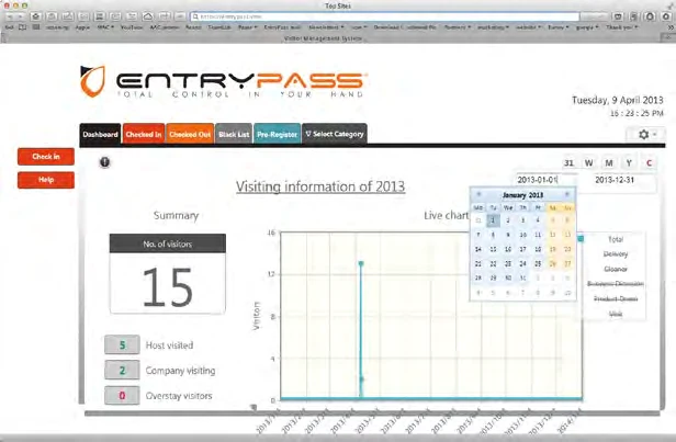 Visitor Management — visual principal Entrypass