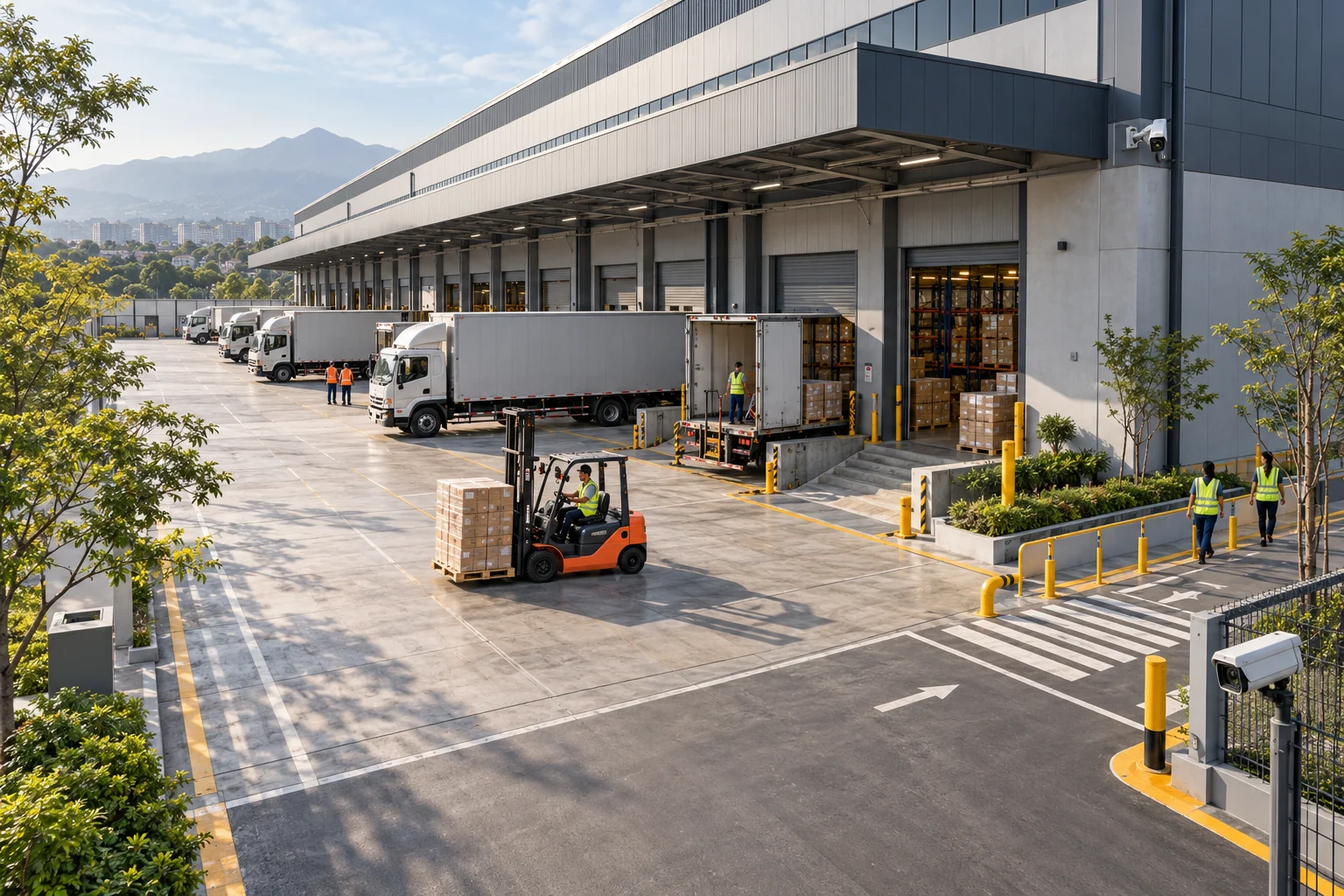 Industri & logistik — ilustrasi penerapan solusi